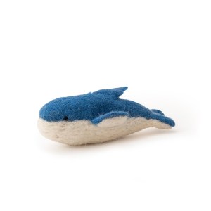 MoMo Felt Whale Cat Toy